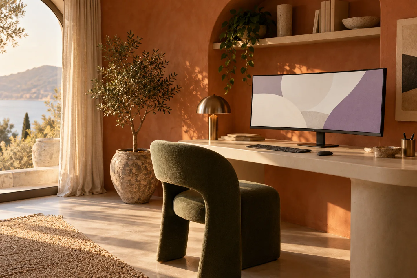 Atmosfera vizuală ITroom — imagine de concept